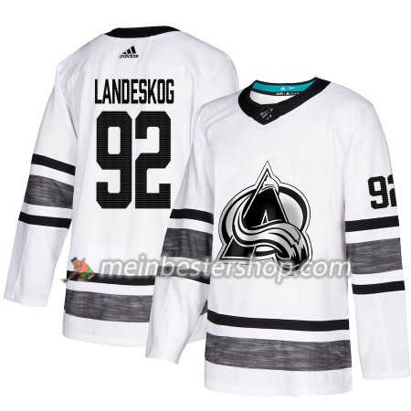 Colorado Avalanche Gabriel Landeskog 92 2019 All-Star Adidas Weiß Trikot Authentic - Herren